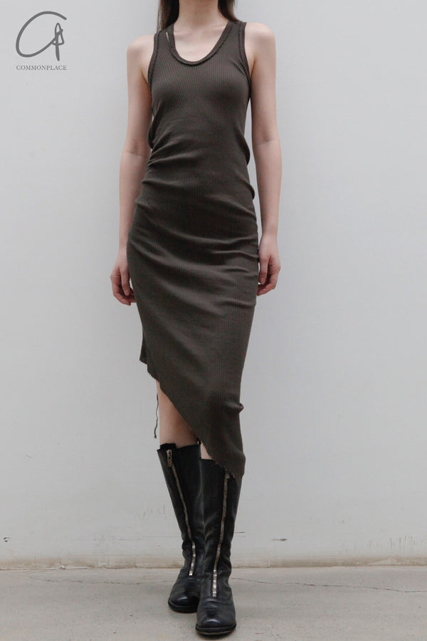 marc le bihan sleeveless dress 2841 E23 ACIER
